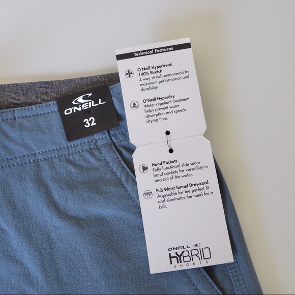 NWT o’neil blue men’s swim trunk/ athletic short - Picture 4 of 4